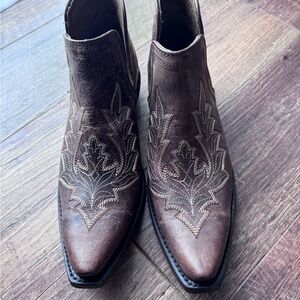 Ariat Distressed Brown Ankle Booties